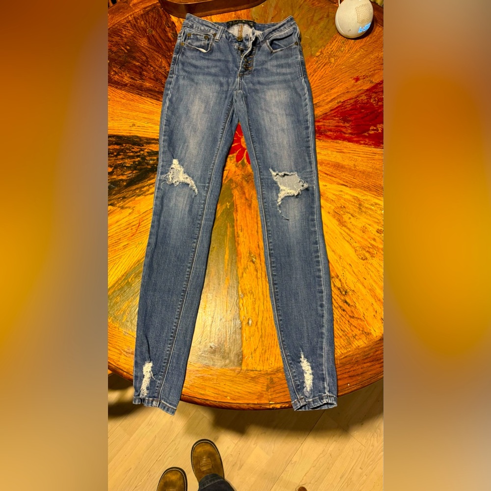 indigo Rein size 3 girls blue jeans .